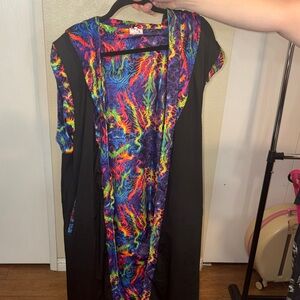 #17 Colorful Abstract Unisex dream cloak sleeveless